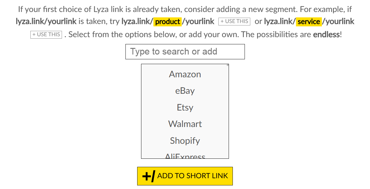 Add new segment to link